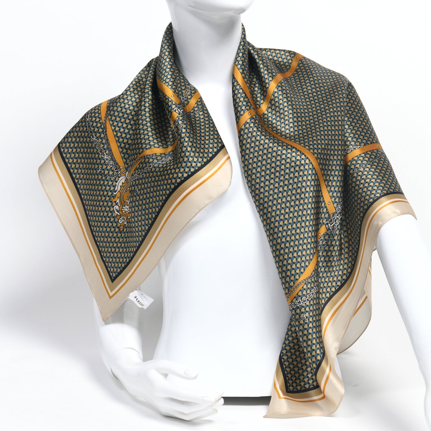 Chequerboard Silk Scarf