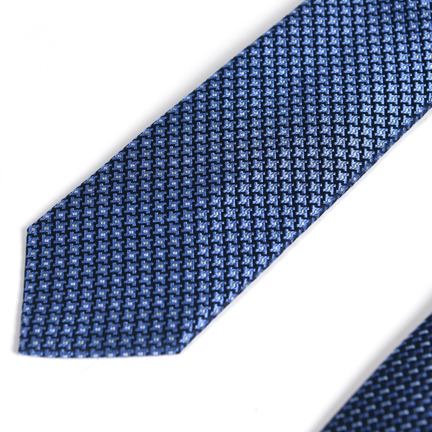 Navy silk tie