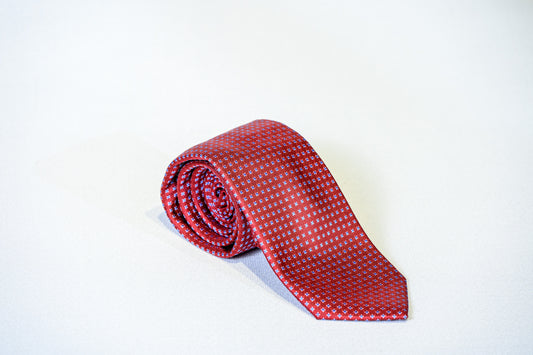 Classic Micro-Check Silk Tie