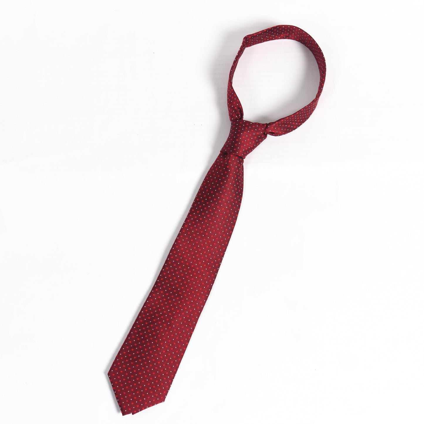 Red Dot Silk Tie