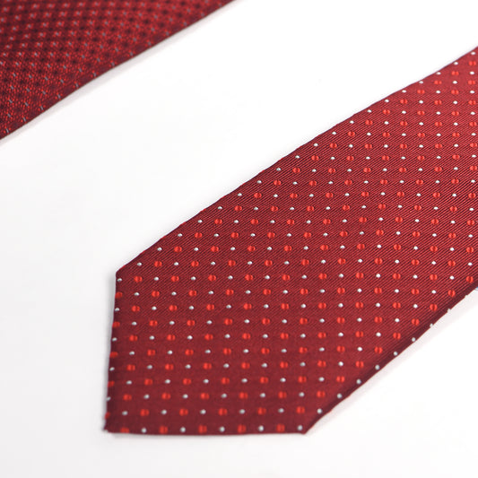 Red Dot Silk Tie