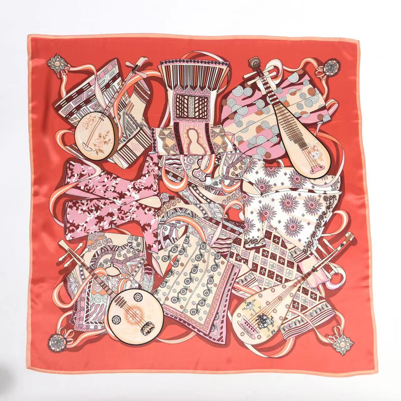 Lute Flairs Silk Scarf